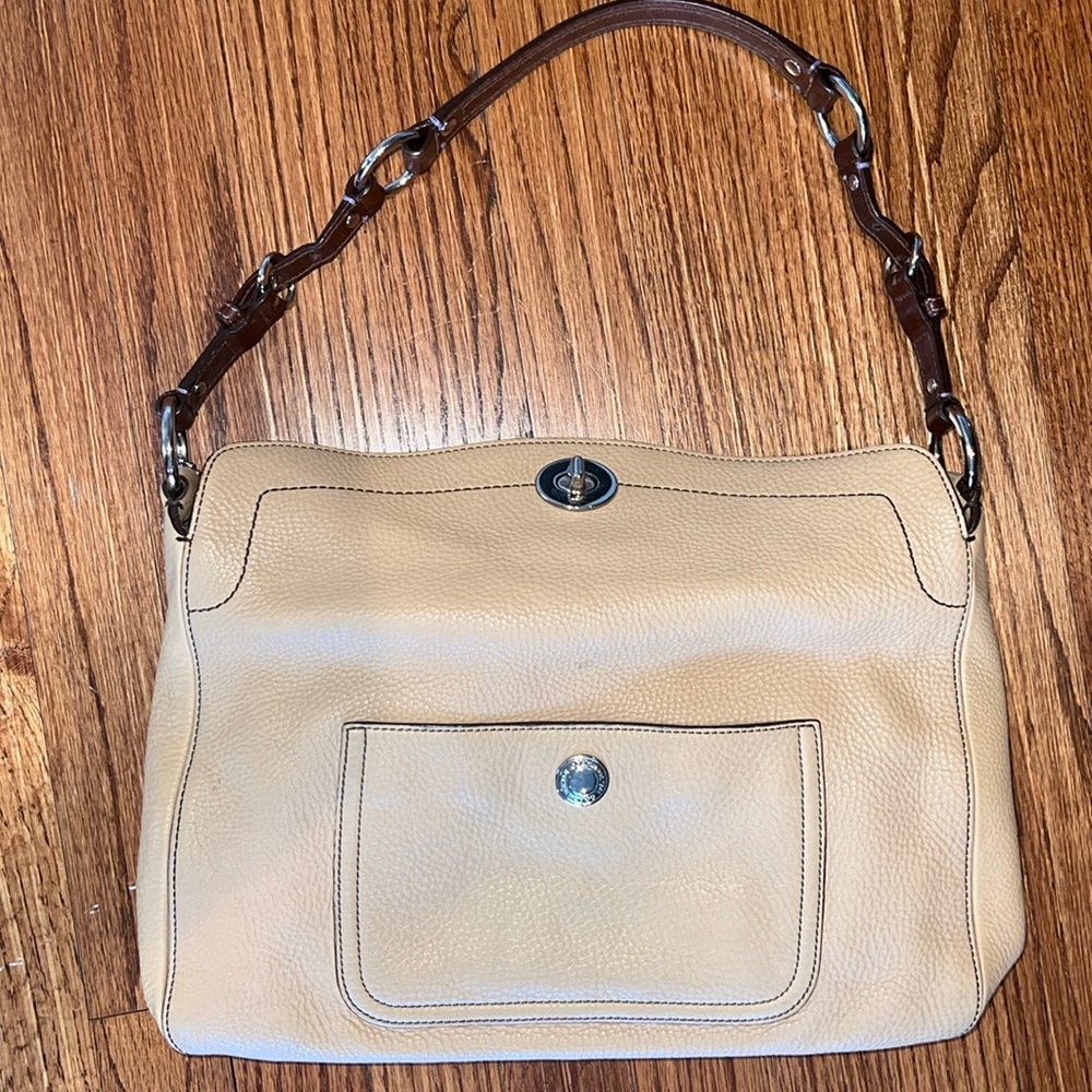 Coach Chelsea Handbag Purse Pebble Leather Shoulder Hobo Satchel